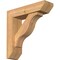 Ekena Millwork Funston Slat Smooth Bracket w/ Offset Brace, Western Red Cedar, 5 1/2"W x 20"D x 20"H BKT0604X20X20FST06SWR - alternate 1